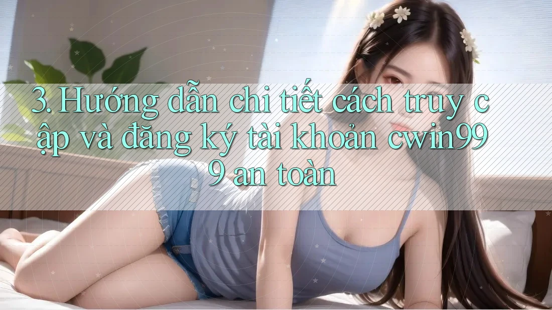 3. Hướng dẫn chi tiết cách truy cập và đăng ký tài khoản cwin999 an toàn