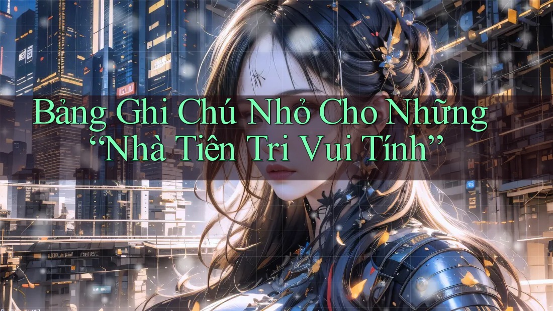 Bảng Ghi Chú Nhỏ Cho Những “Nhà Tiên Tri Vui Tính” Bảng Ghi Chú Nhỏ Cho Những “Nhà Tiên Tri Vui Tính”
