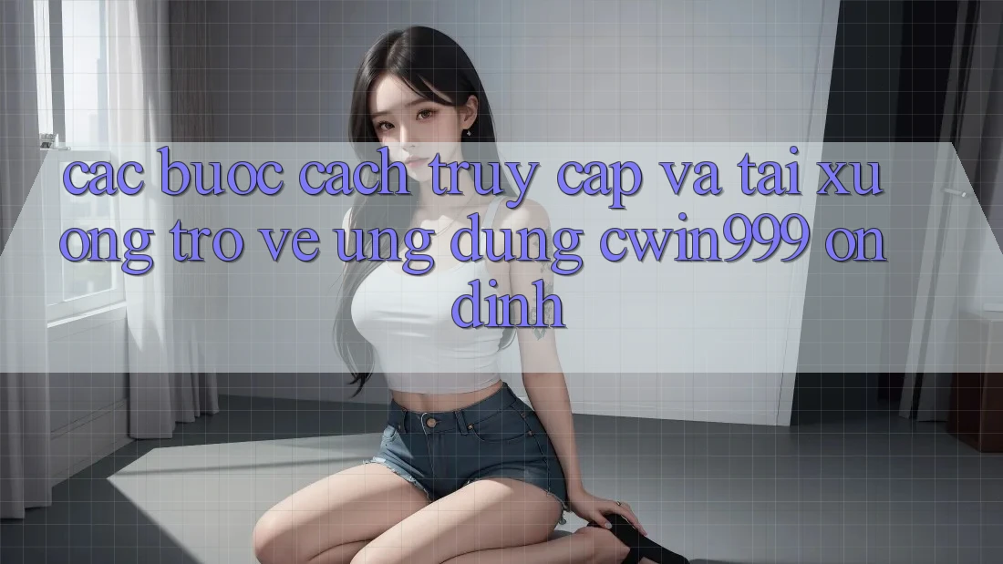 Các bước Cách Truy Cập Và Tải xuống trở về Ứng Dụng Cwin999 Ổn định