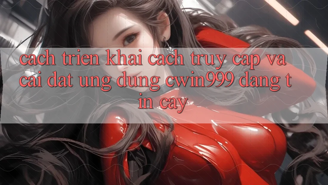 Cách triển khai Cách Truy Cập Và Cài Đặt Ứng Dụng Cwin999 Đáng tin cậy