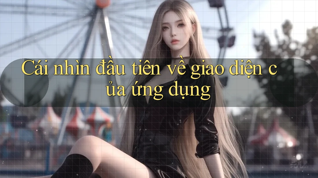Cái nhìn đầu tiên về giao diện của ứng dụng Cái nhìn đầu tiên về giao diện của ứng dụng