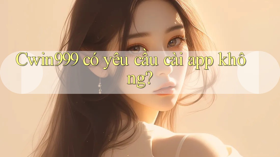 Cwin999 có yêu cầu cài app không?