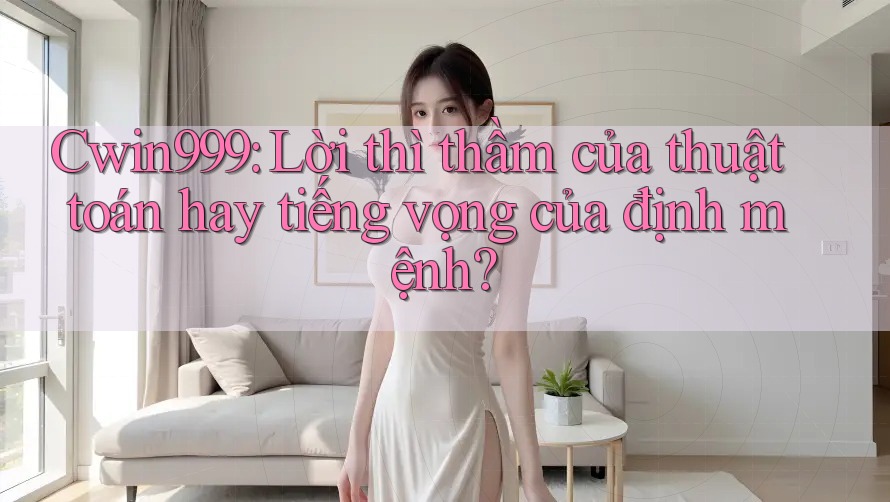 Cwin999: Lời thì thầm của thuật toán hay tiếng vọng của định mệnh?