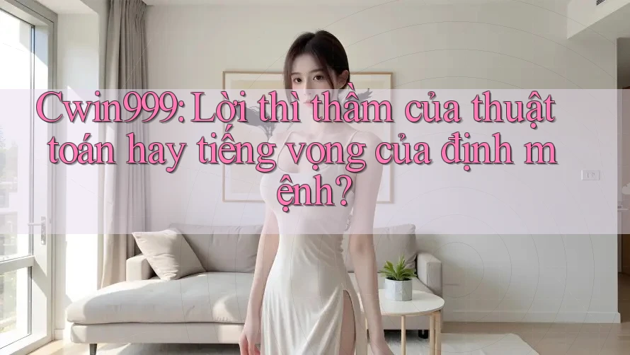 Cwin999: Lời thì thầm của thuật toán hay tiếng vọng của định mệnh? Cwin999: Lời thì thầm của thuật toán hay tiếng vọng của định mệnh?