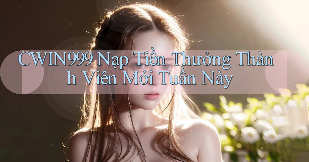 cwin999 nạp tiền thưởng thành viên mới tuần này