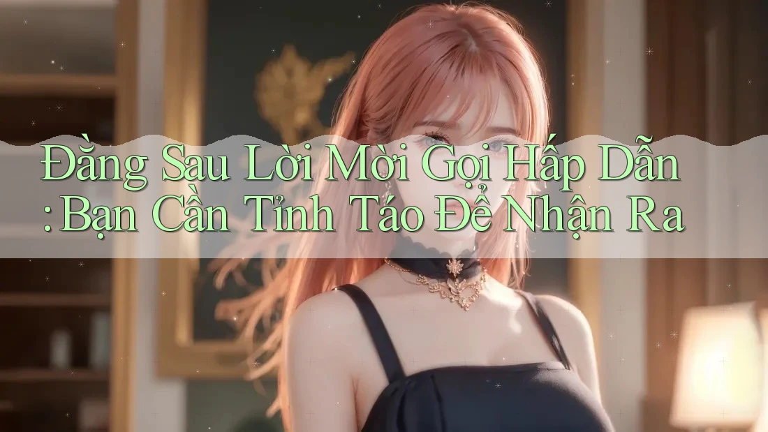 Đằng Sau Lời Mời Gọi Hấp Dẫn: Bạn Cần Tỉnh Táo Để Nhận Ra