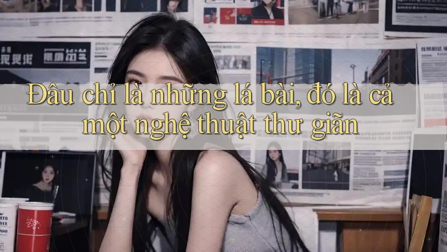 Đâu chỉ là những lá bài, đó là cả một nghệ thuật thư giãn