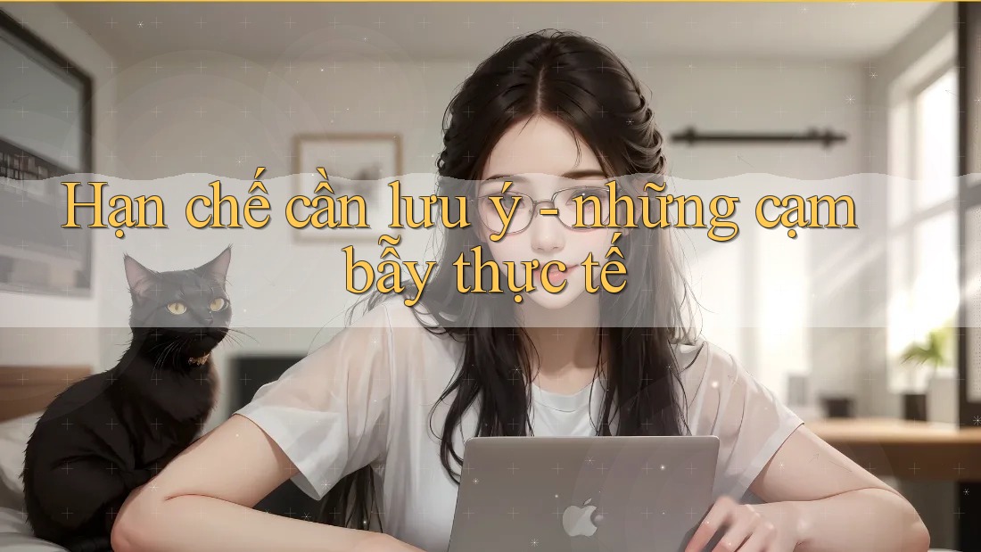Hạn chế cần lưu ý: Những cạm bẫy thực tế