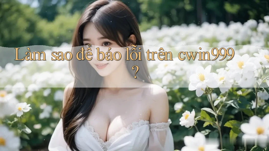 Làm sao để báo lỗi trên cwin999? Làm sao để báo lỗi trên cwin999?