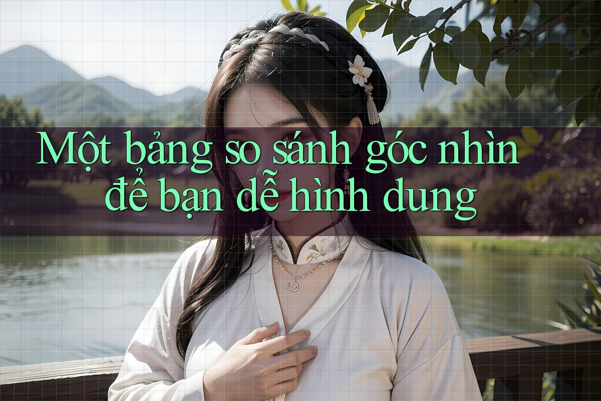 Một bảng so sánh góc nhìn để bạn dễ hình dung