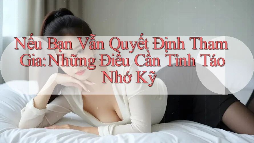 Nếu Bạn Vẫn Quyết Định Tham Gia: Những Điều Cần Tỉnh Táo Nhớ Kỹ