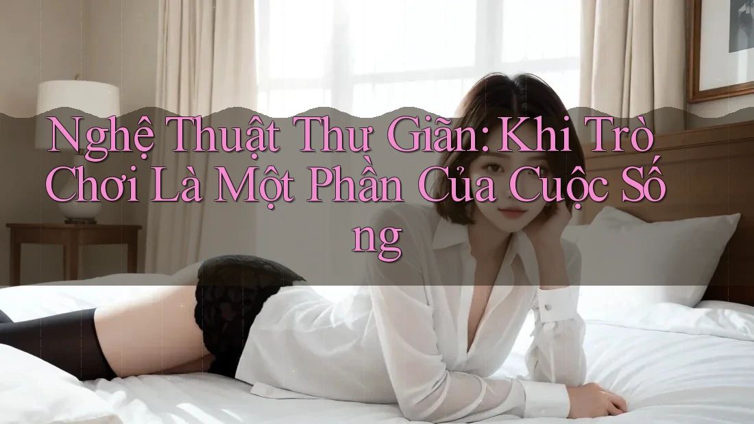 Nghệ Thuật Thư Giãn: Khi Trò Chơi Là Một Phần Của Cuộc Sống