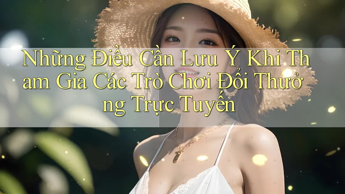 Những Điều Cần Lưu Ý Khi Tham Gia Các Trò Chơi Đổi Thưởng Trực Tuyến Những Điều Cần Lưu Ý Khi Tham Gia Các Trò Chơi Đổi Thưởng Trực Tuyến