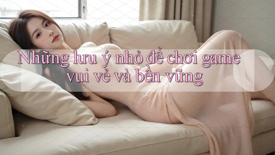 Những lưu ý nhỏ để chơi game vui vẻ và bền vững