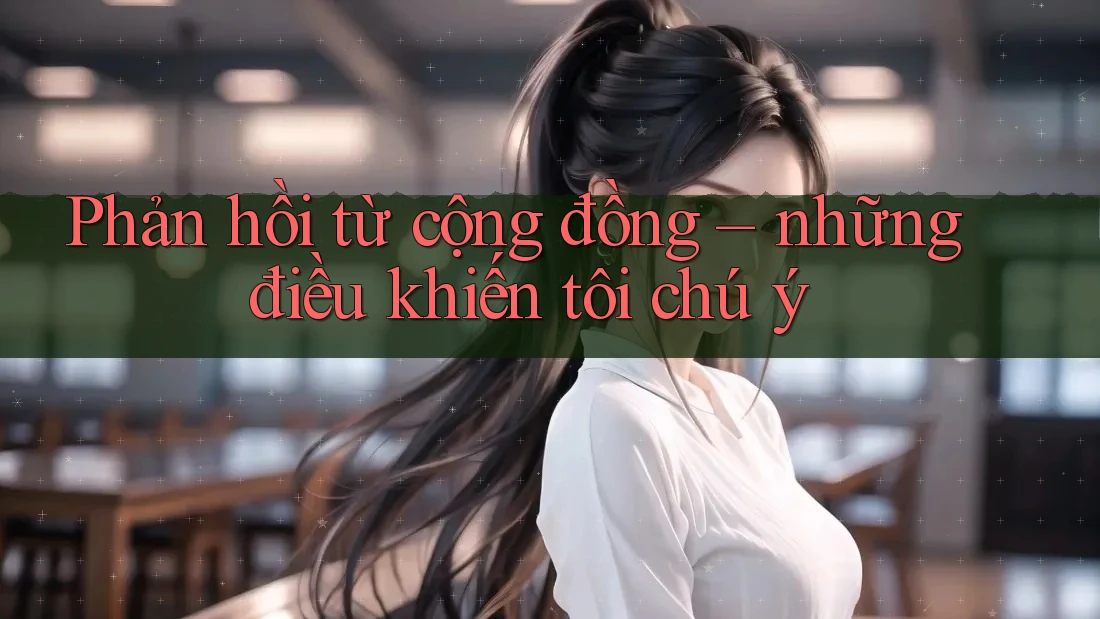 Phản hồi từ cộng đồng – những điều khiến tôi chú ý