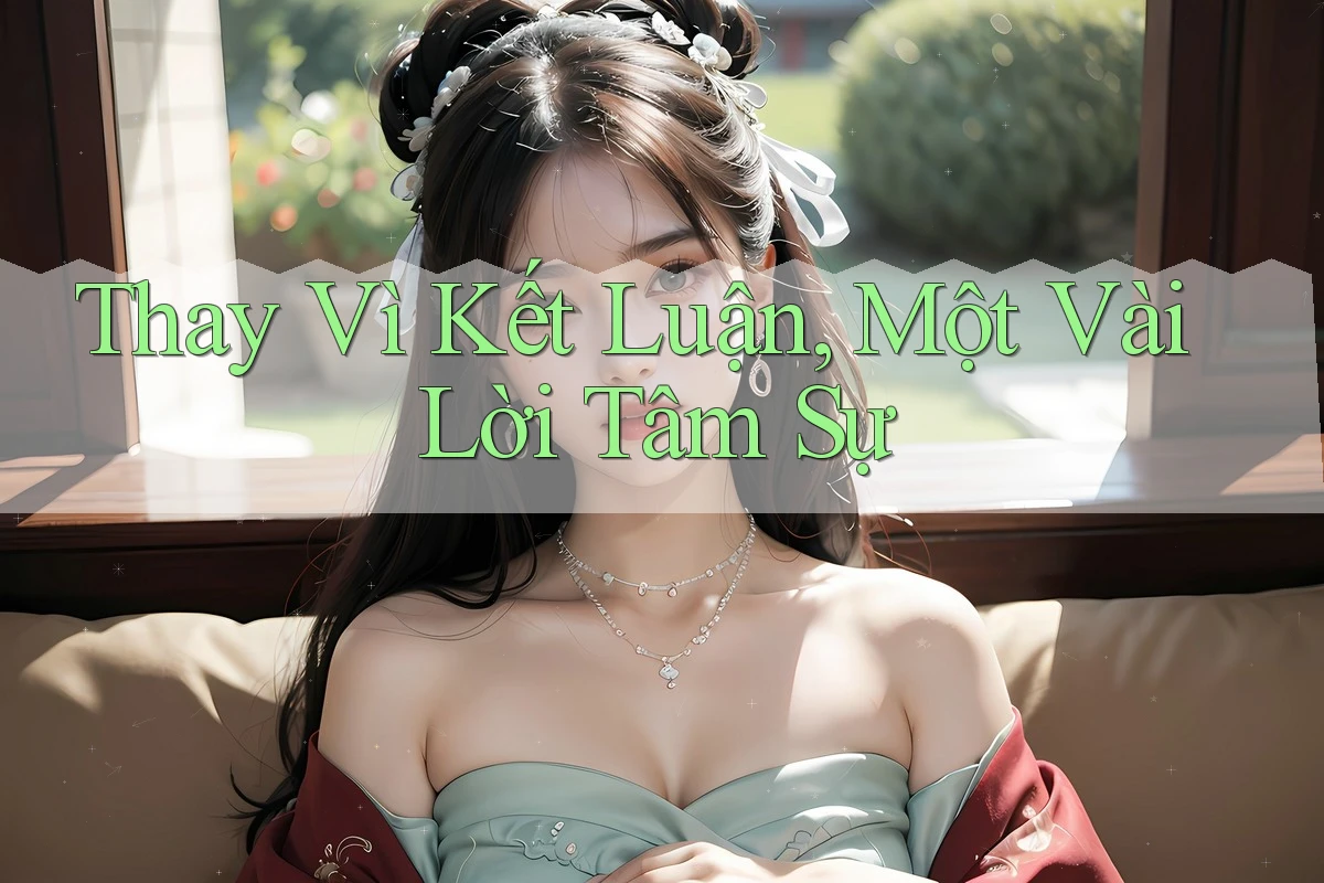 Thay Vì Kết Luận, Một Vài Lời Tâm Sự