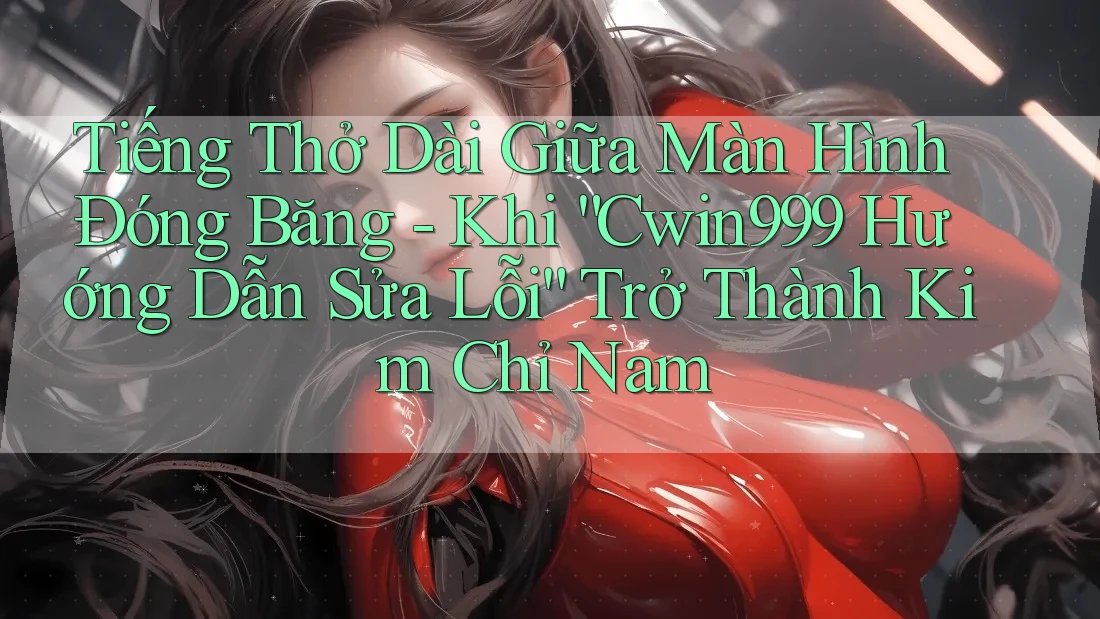 Tiếng Thở Dài Giữa Màn Hình Đóng Băng - Khi “Cwin999 Hướng Dẫn Sửa Lỗi” Trở Thành Kim Chỉ Nam Tiếng Thở Dài Giữa Màn Hình Đóng Băng - Khi “Cwin999 Hướng Dẫn Sửa Lỗi” Trở Thành Kim Chỉ Nam