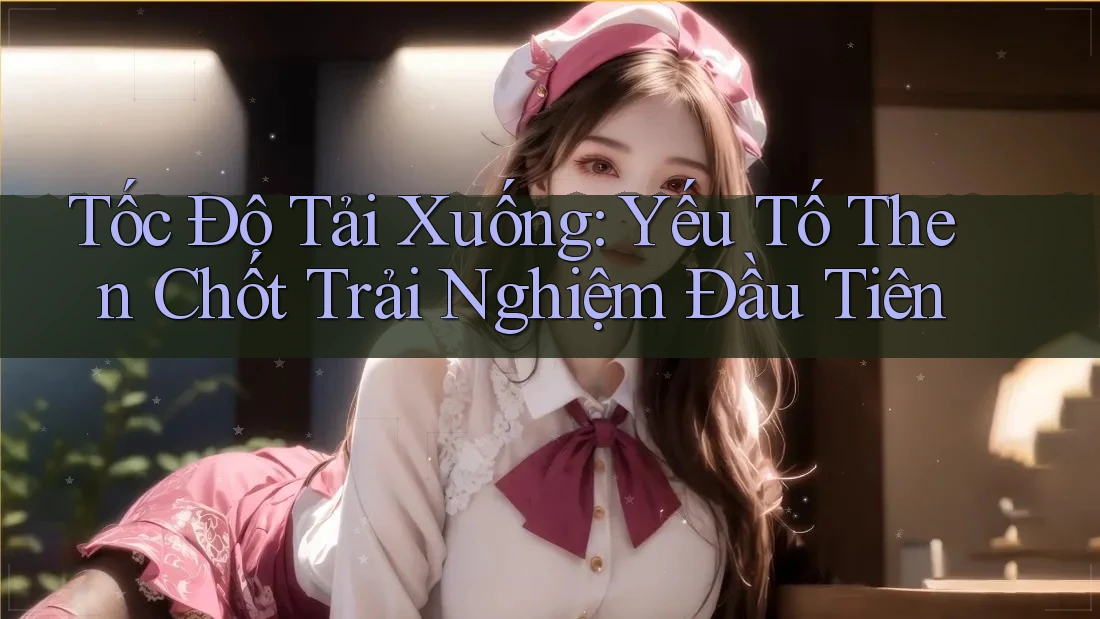Tốc Độ Tải Xuống: Yếu Tố Then Chốt Trải Nghiệm Đầu Tiên Tốc Độ Tải Xuống: Yếu Tố Then Chốt Trải Nghiệm Đầu Tiên