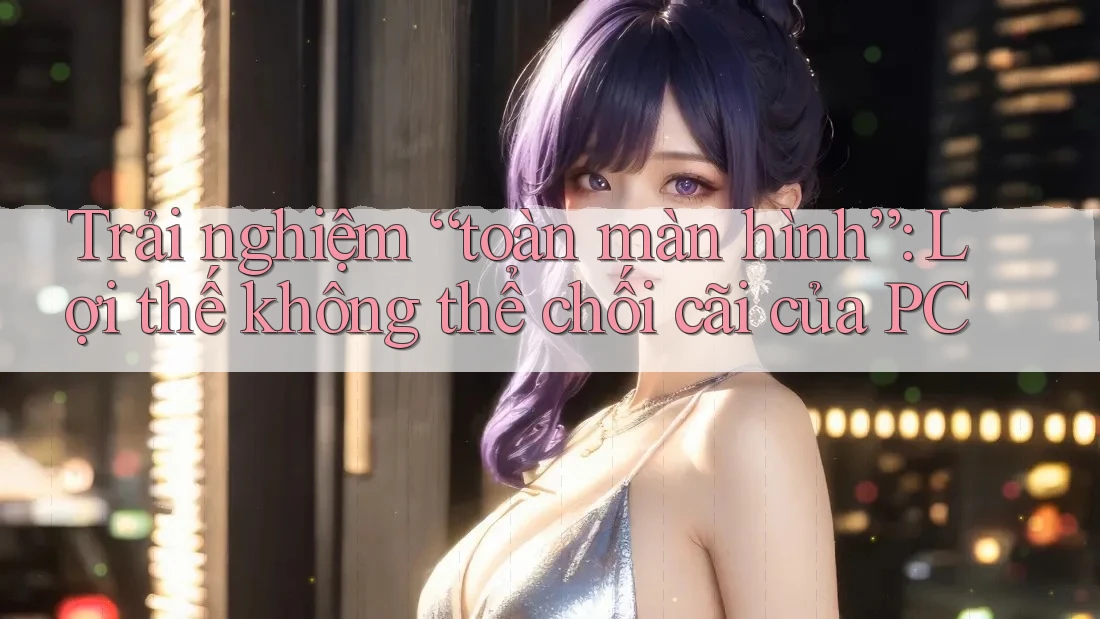 Trải nghiệm “toàn màn hình”: Lợi thế không thể chối cãi của PC
